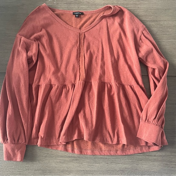 Mittoshop Orange Peplum Tshirt Blouse - Picture 1 of 3